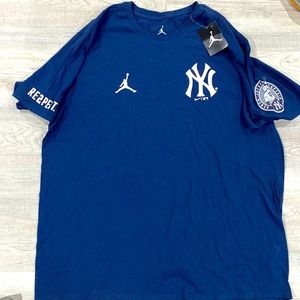 New York Yankees Derek Jeter Captain Nike Jordan T Shirt XXL new